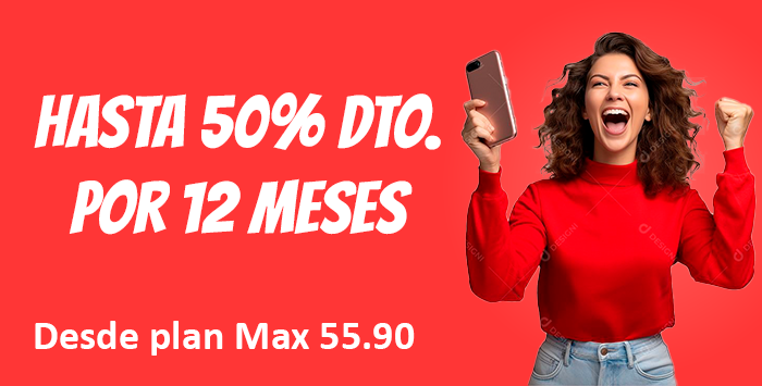Hasta 50% Dto. por 12 meses