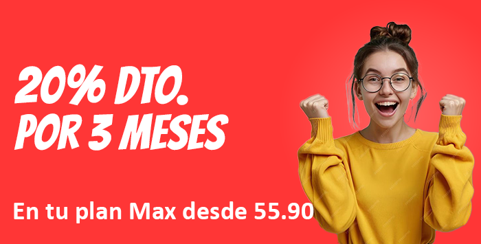 20% Dto. por 3 meses